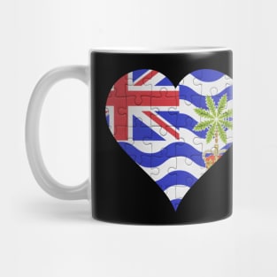 Biot Jigsaw Puzzle Heart Design - Gift for Biot With British Indian Ocean Territory Roots Mug